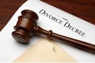 Gavel and Divorce Decree
